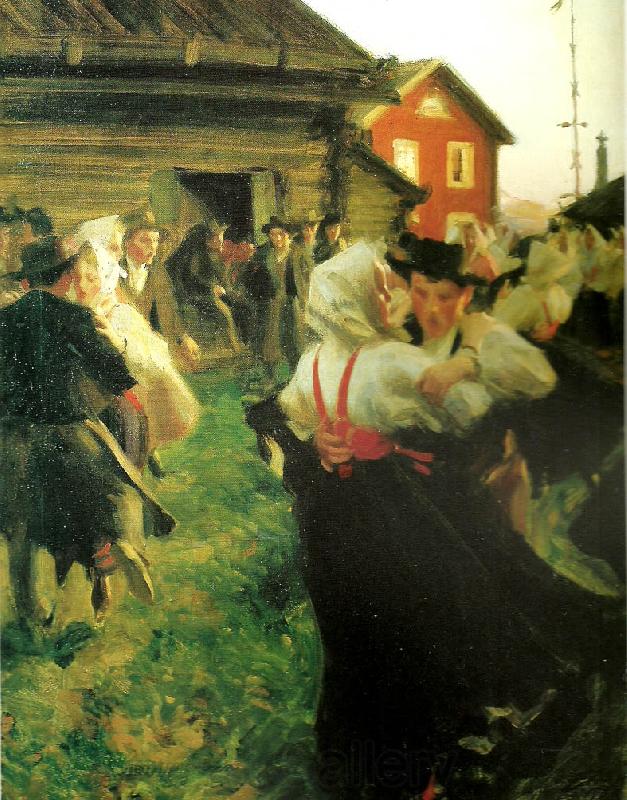 Anders Zorn midsommardans Germany oil painting art